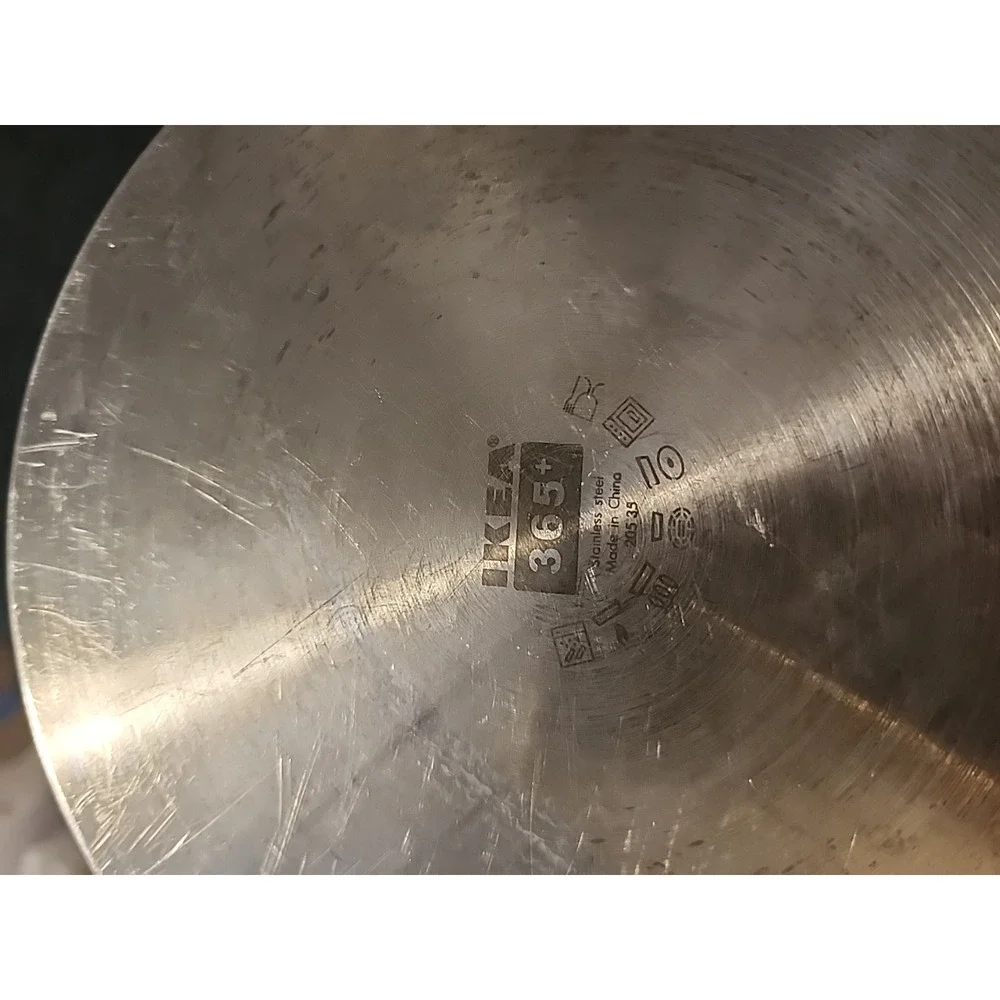 IKEA‎ Cookware Stainless 2.5 Qt Saucepan Measuring Mini Stock Pot Fry Pan & Lid